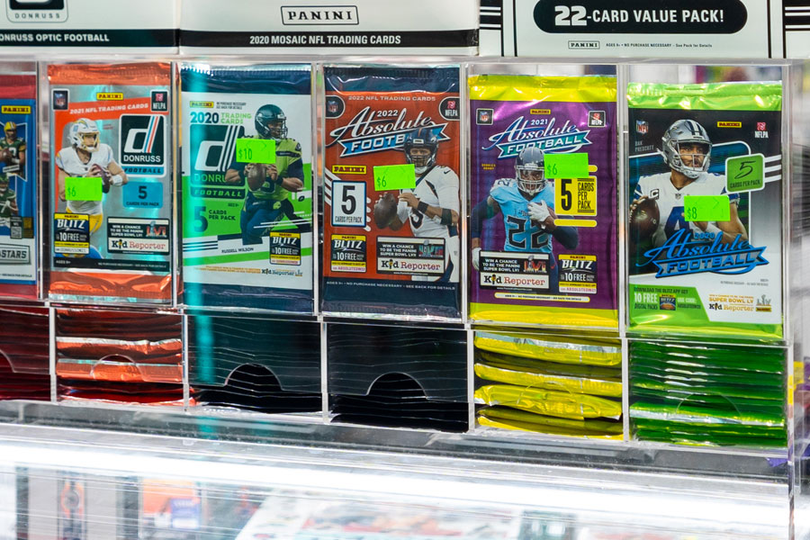 cases of sports cards